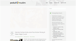 Desktop Screenshot of pedulimuslim.com