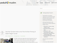 Tablet Screenshot of pedulimuslim.com